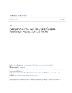 Furman v. Georgia: Will the Death of Capital Punishment Mean a