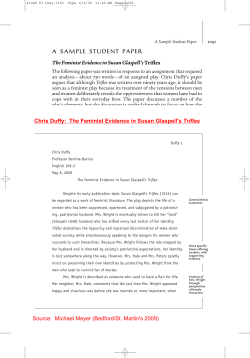 A Sample Student Paper