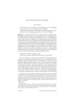 IRISH PERCEPTIONS OF THE COSMOS cosmIc hERoIcs In nem
