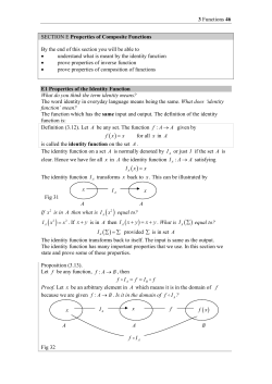 SECTION E Properties of Composite Functions