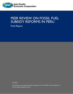 peer review on fossil fuel subsidy reforms in peru