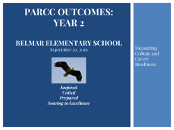 parcc outcomes: year 2 - Belmar Elementary School