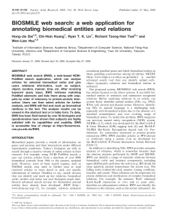 BIOSMILE web search: a web application for annotating biomedical