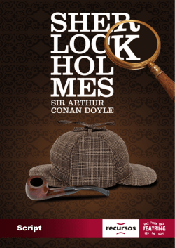 sherlock holmes - Sagrado Corazón Coria