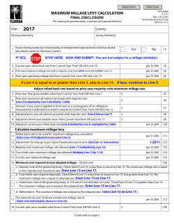 maximum millage levy calculation