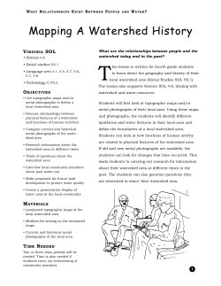 Mapping A Watershed History