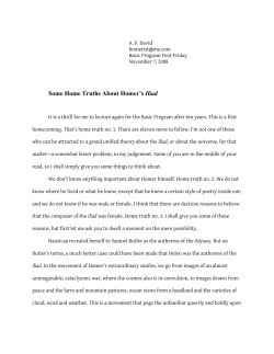 Home Truths About Homer