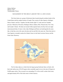 Johnny Sullivan March 5, 2012 Transboundary Waters