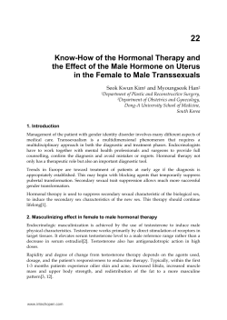 Know-How of the Hormonal Therapy and the Effect of
