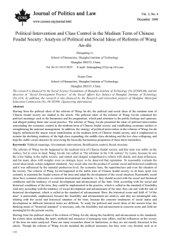 Political Intervention and Class Control in the Medium Term of