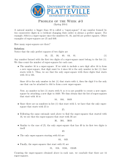 Problem of the Week #3