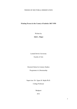 theses of doctoral dissertation