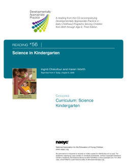 Science Kindergarten