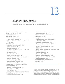Endophytic Fungi (PDF Available)
