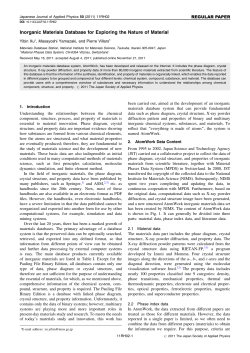 Inorganic Materials Database for Exploring the Nature of Material