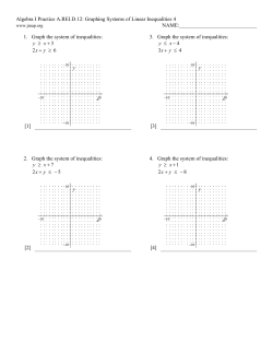 1. Graph the system