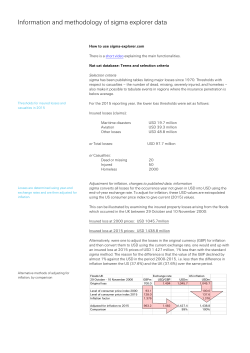 Information and methodology of sigma explorer data