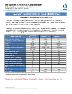 GeoSafe Geothermal Fluid Product Data Sheet
