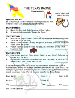 the texas badge - Circle Ten Council