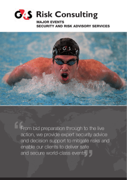 Major Events Brochure