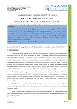 Development of Electromeagnetic Engine for Future