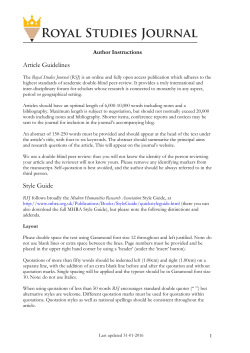 Please the style guidelines