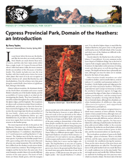 FCPP Rough 03/06/29 - Friends of Cypress Provincial Park