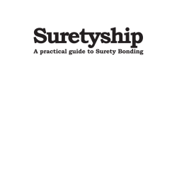Suretyship: A practical guide to Surety Bonding