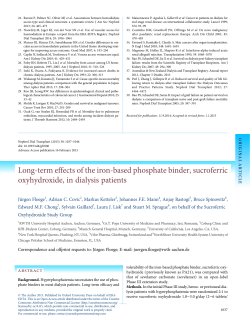 Long-term effects of the iron-based phosphate