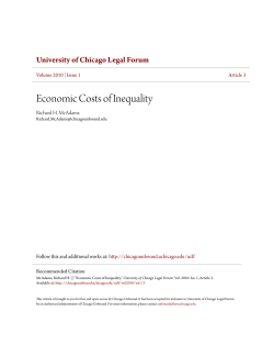 Economic Costs of Inequality - Chicago Unbound