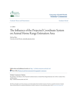 The Influence of the Projected Coordinate System on Animal Home