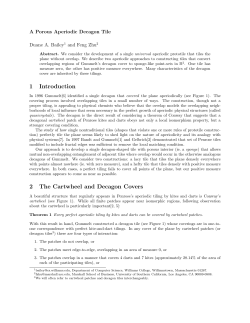 1 Introduction 2 The Cartwheel and Decagon Covers