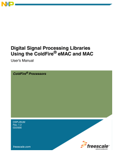 Digital Signal Processing Libraries Using the ColdFire