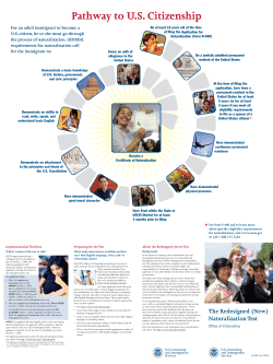 Pathway to U.S. Citizenship