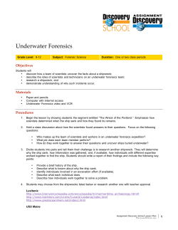 Underwater Forensics - Discovery Education