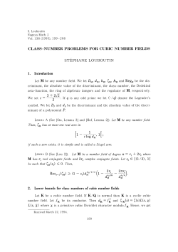 class-number problems for cubic number fields