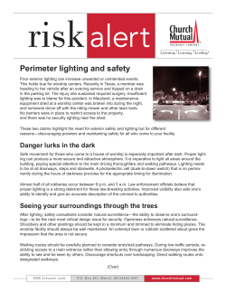 Perimeter lighting and safety