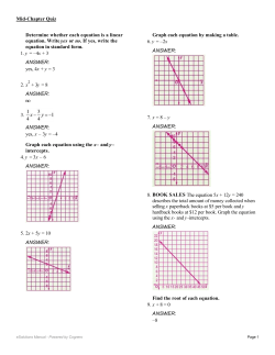 Determine whether each equation is a linear equation. Write yes or
