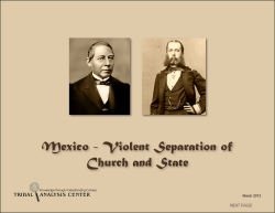 Mexico - Violent Separation of Church and State