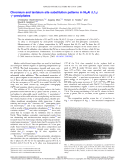 Chromium and tantalum site substitution patterns in Ni3Al