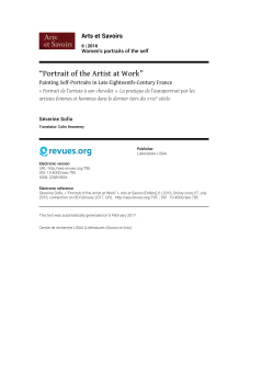 Portrait of the Artist at Work