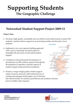 Supporting Students - The Geographic Challenge