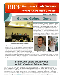 September 2013 Newsletter
