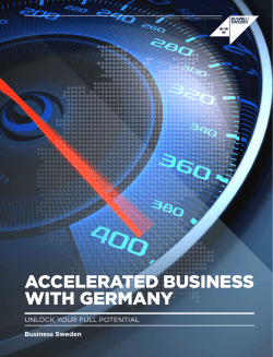 accelerated business with germany
