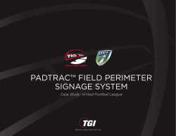 PadTrac&trade; Field PerimeTer Signage SySTem