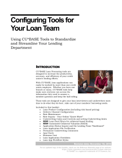 Configuring Tools for Your Loan Team