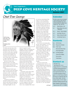 DC Heritage News 2007 - Deep Cove Heritage Society