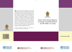 National STD/AIDS Control Programme, Sri Lanka