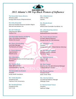 2012 Atlanta`s 100 Top Black Women of Influence