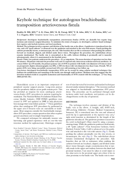 Keyhole technique for autologous brachiobasilic